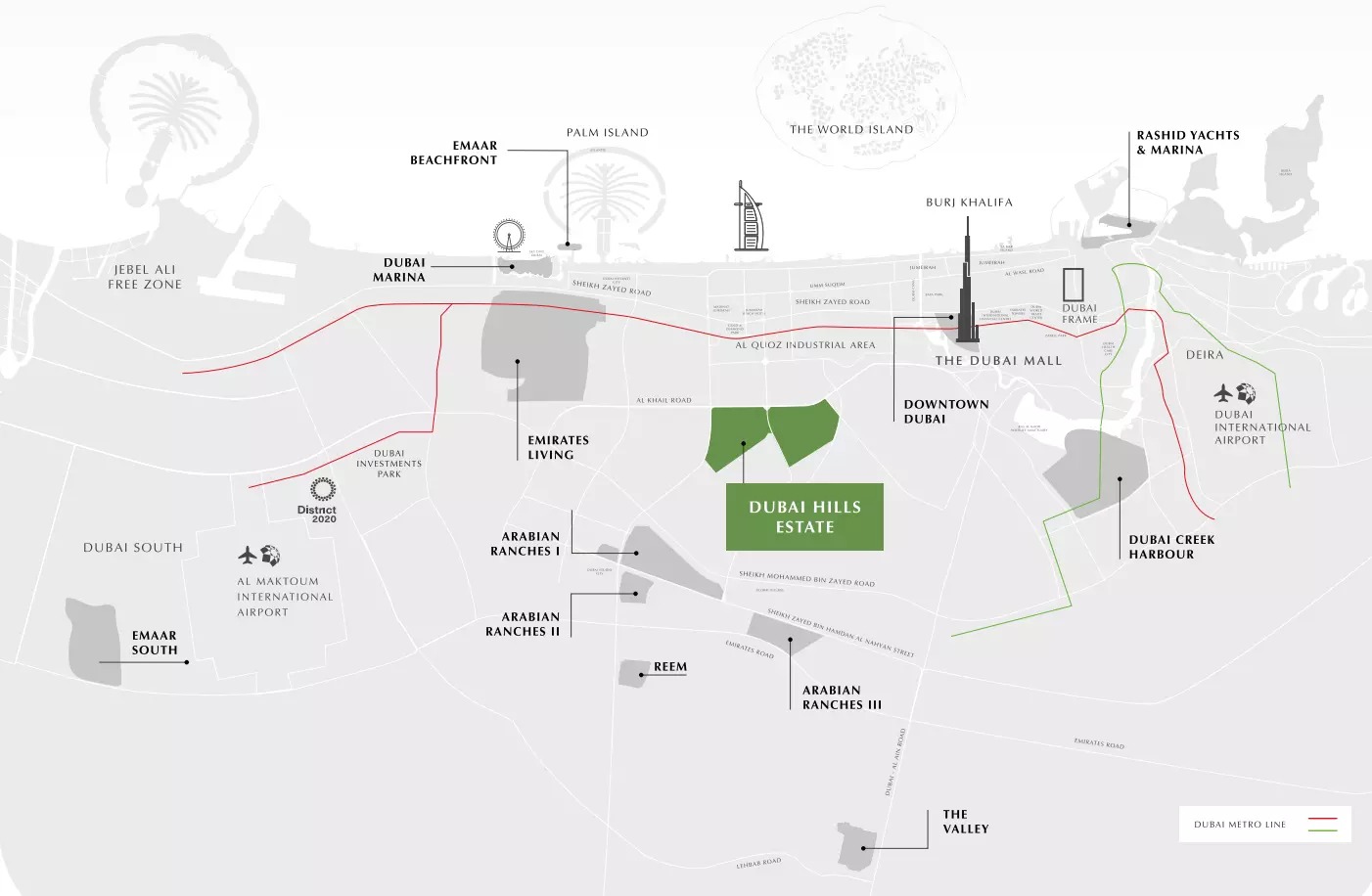Emaar Lime Gardens Location Image