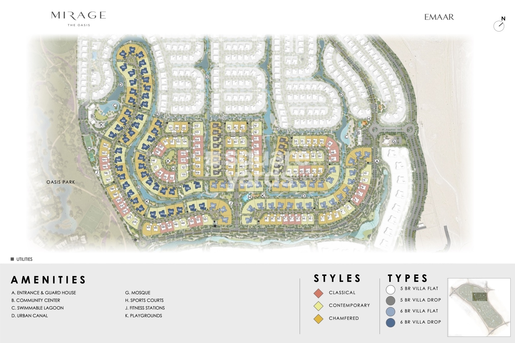 Emaar Mirage Master Plan Image