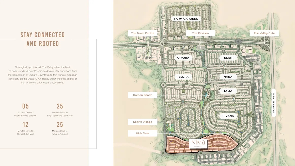 Emaar Nima The Valley Master Plan Image