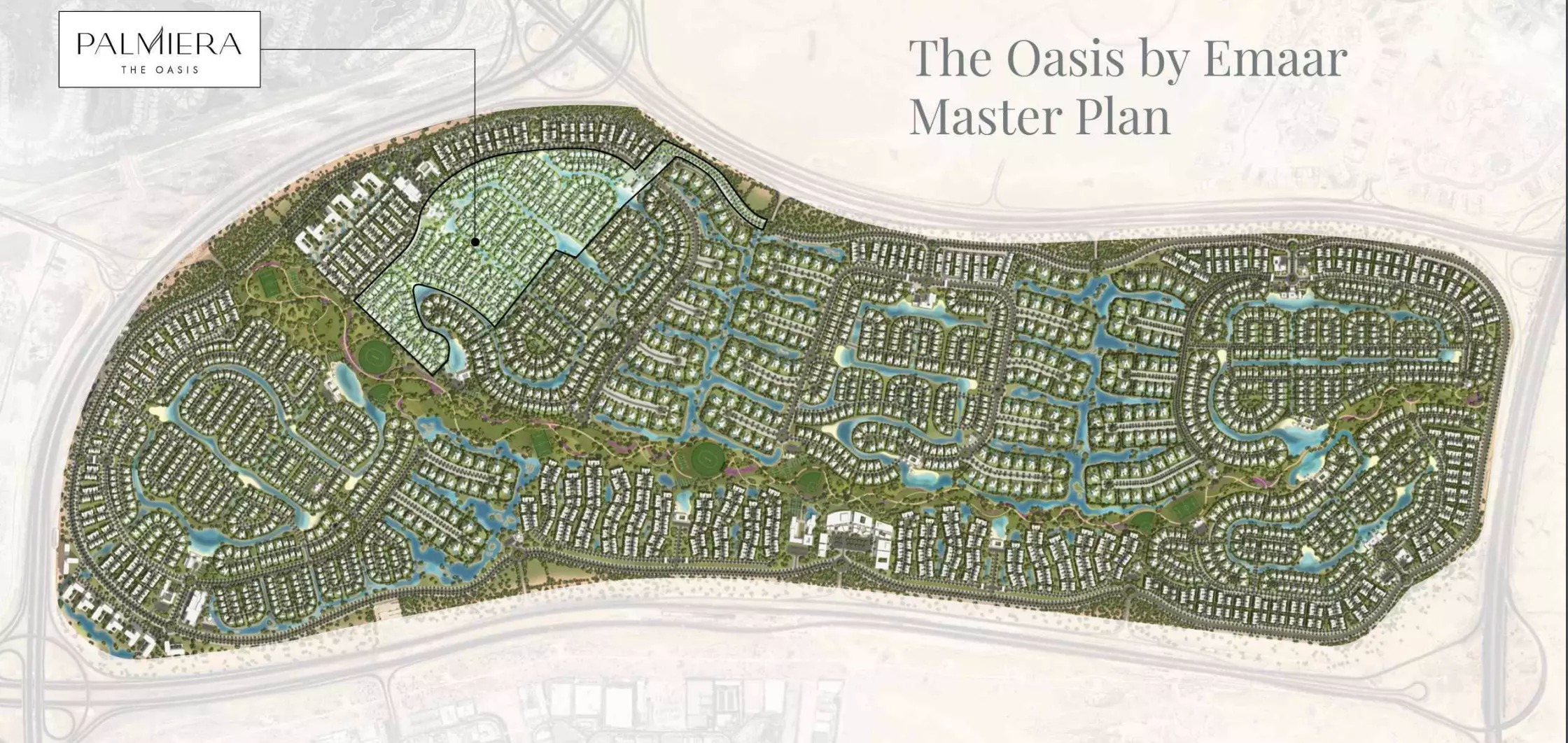 Emaar Palmiera Collective Master Plan Image