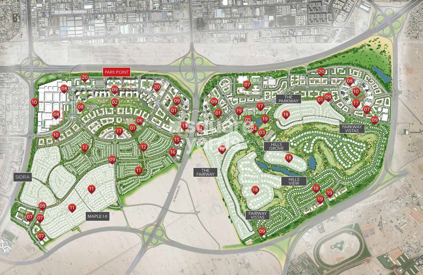 Emaar Park Point Master Plan Image