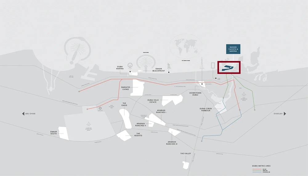 Emaar Pier Point Location Image