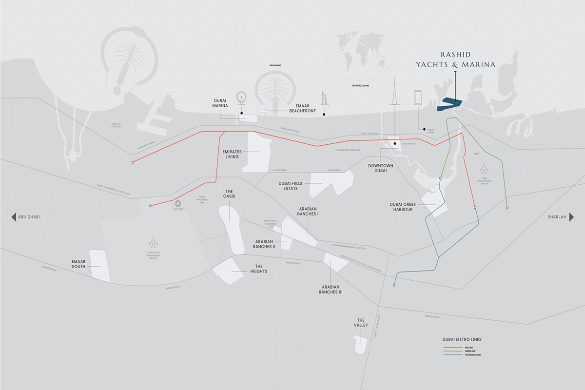 Emaar Porto View Location Image