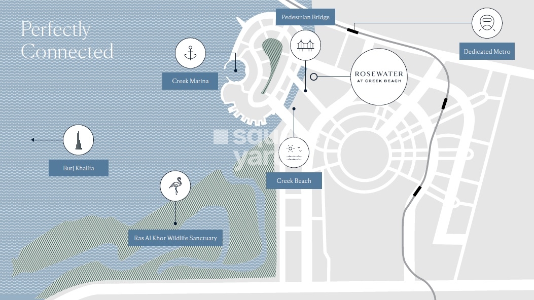 Emaar Rosewater Location Image