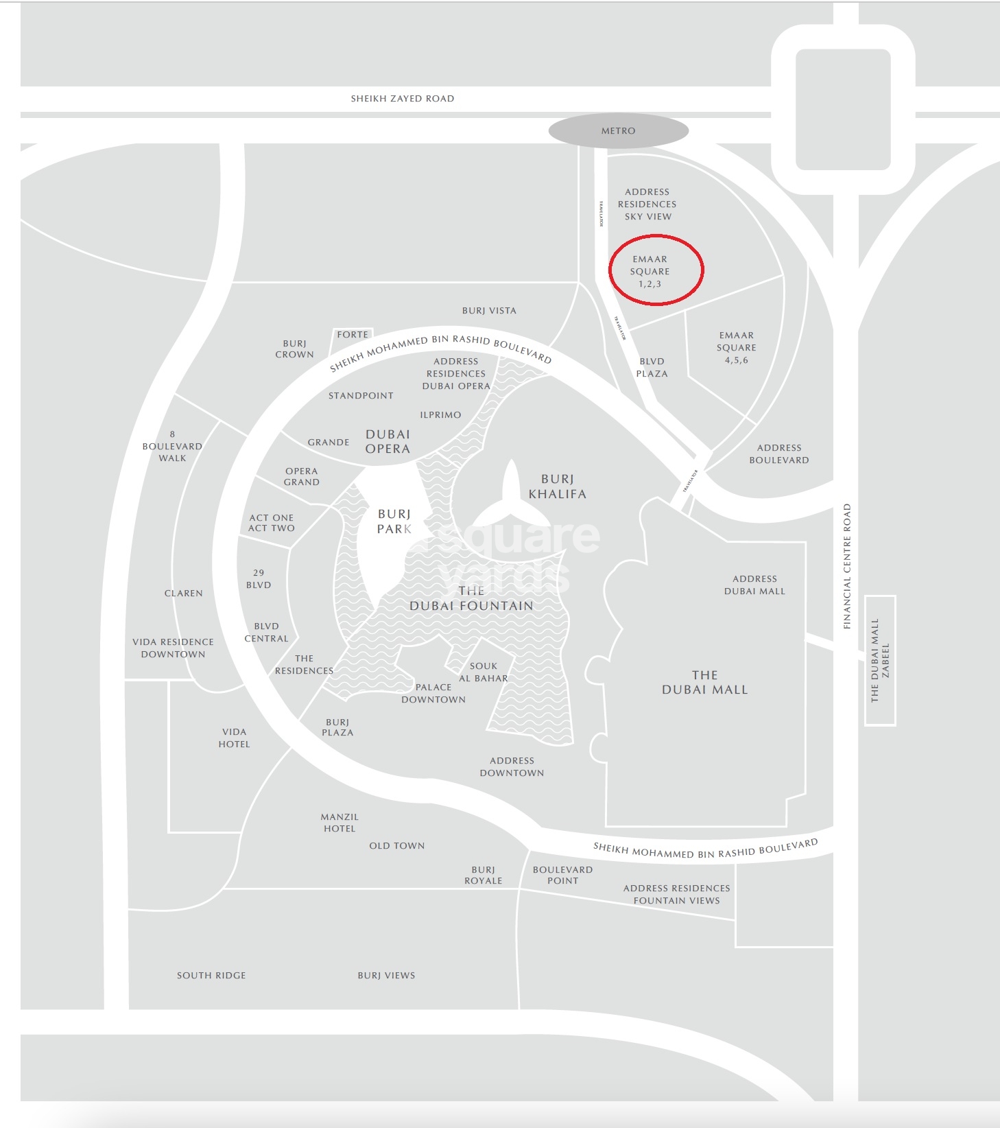 Emaar Square Location Image