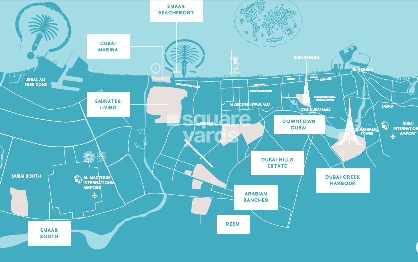 Emaar Sunrise bay Location Image