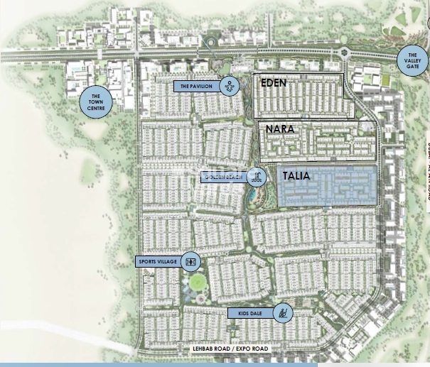 Emaar Talia The Valley Master Plan Image