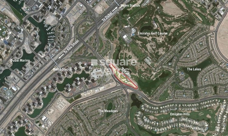 Emaar The Hills Location Image