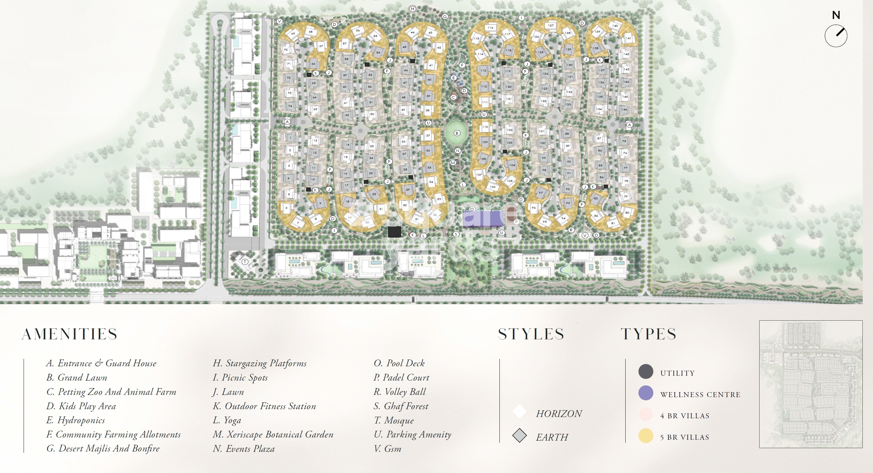 Emaar The Valley Farm Gardens Master Plan Image