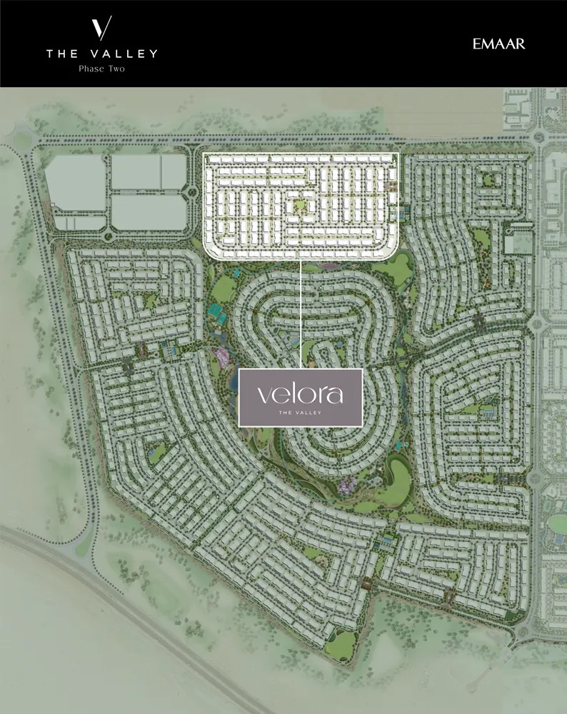 Emaar Velora The Valley Master Plan Image
