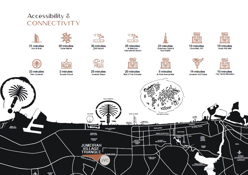 Emirates Azha Millennium Residences Location Image