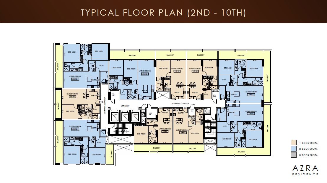 Enaam Azra Residence Floor Plans