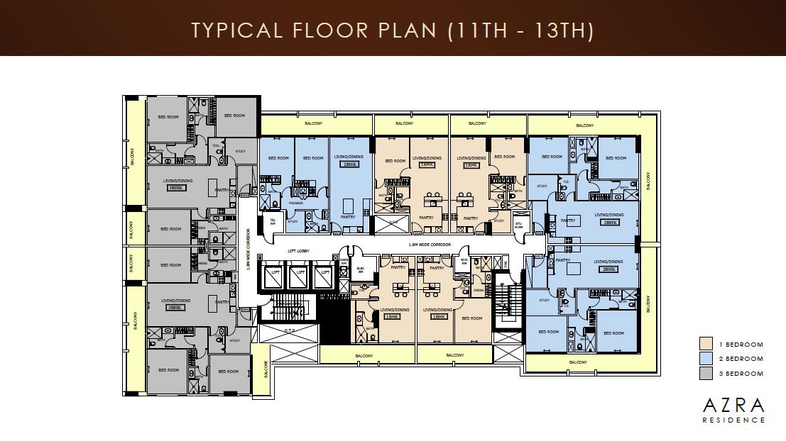 Enaam Azra Residence Floor Plans