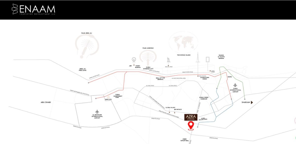 Enaam Azra Residence Location Image