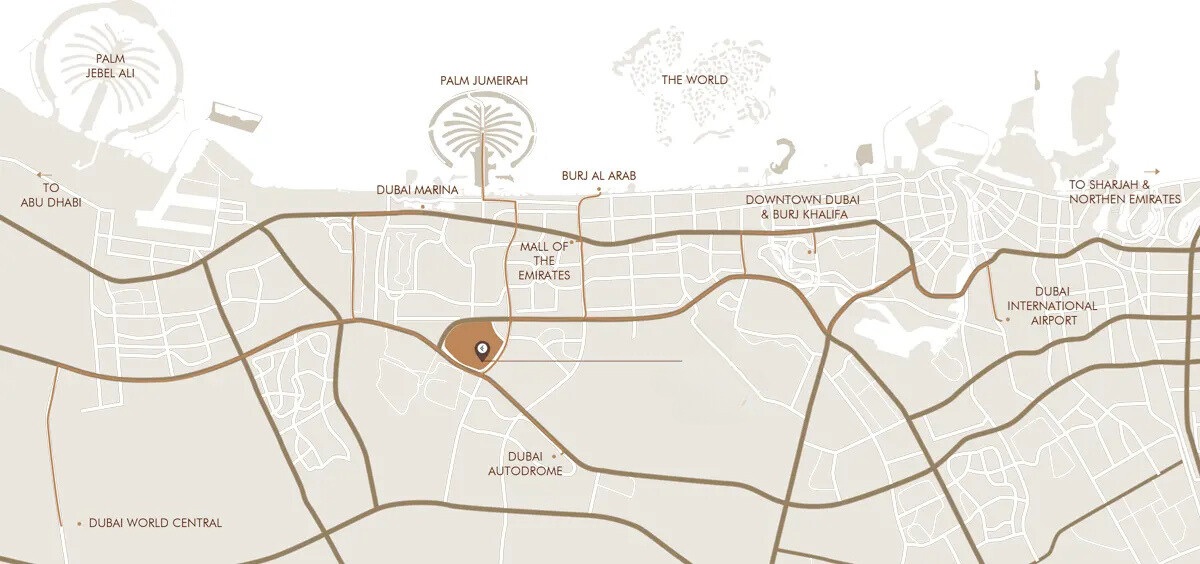 Evera Olivo Park Residences Location Image