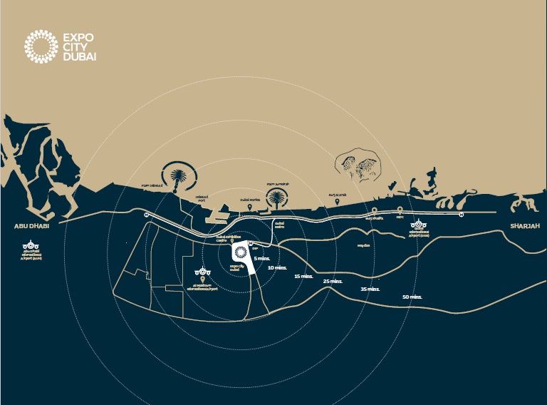 Expo Al Waha Residences Location Image