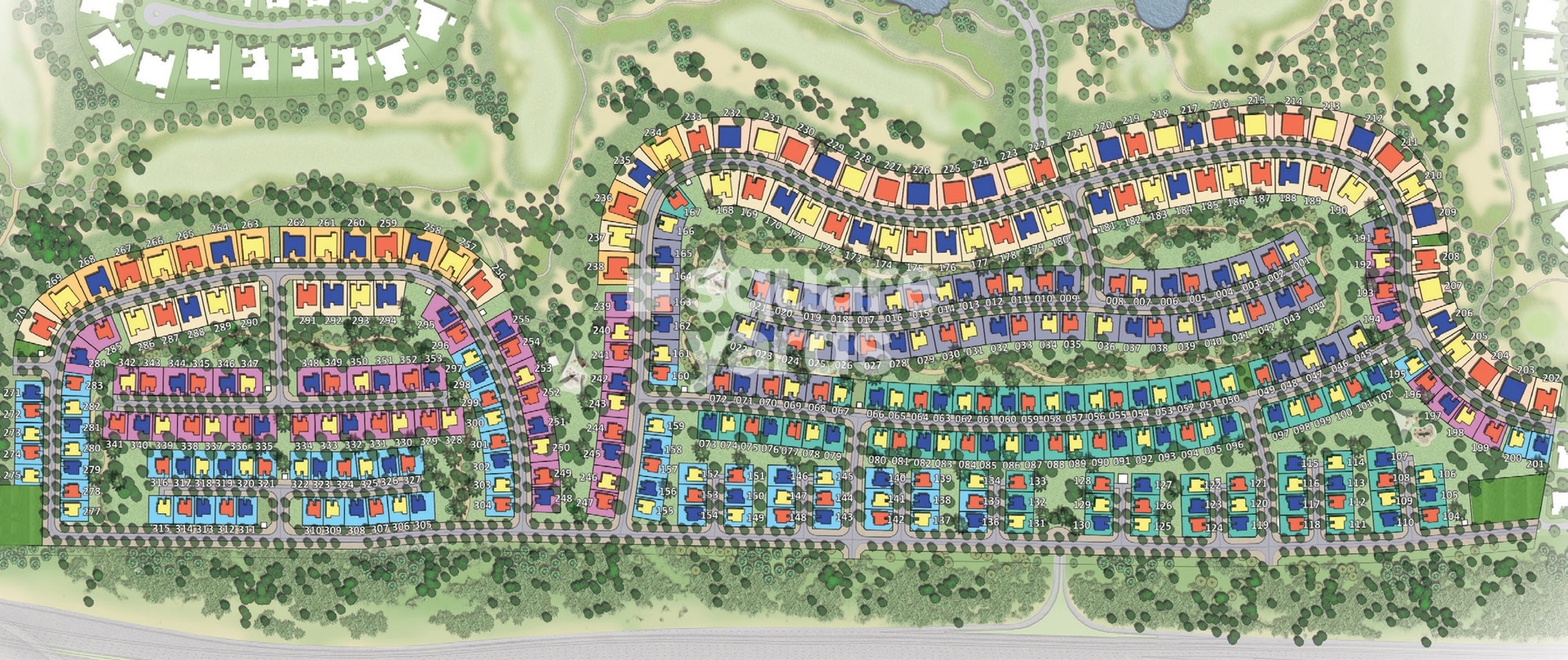 Golf Place Villas Master Plan Image