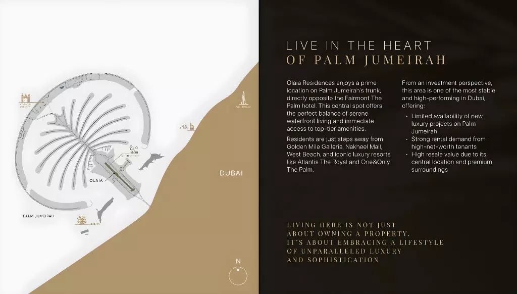 Gulf Olaia Residences Location Image