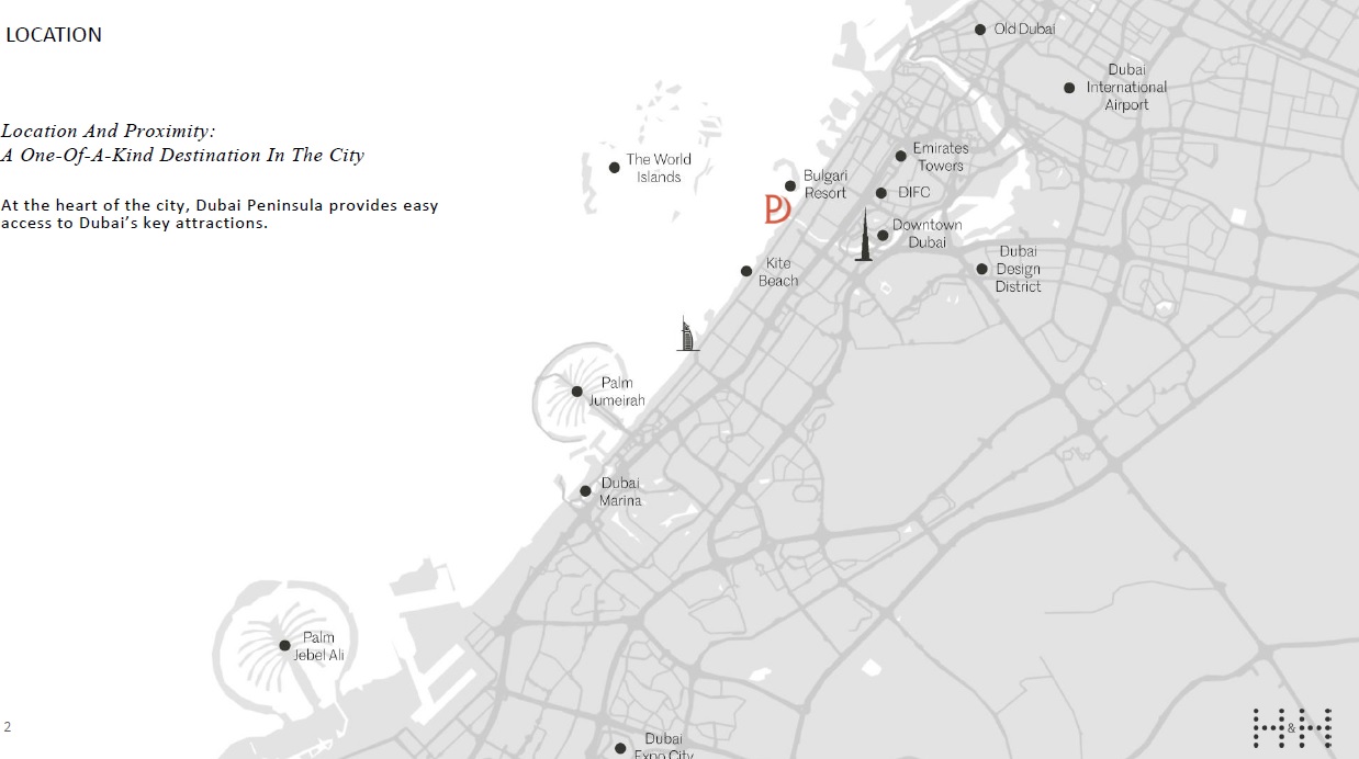 H and H Rosewood Residences Location Image