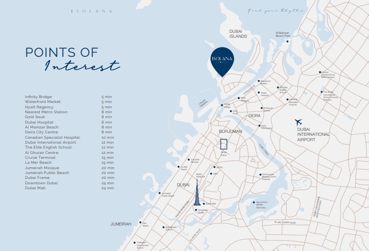 Hayaat Isolana Residences Location Image