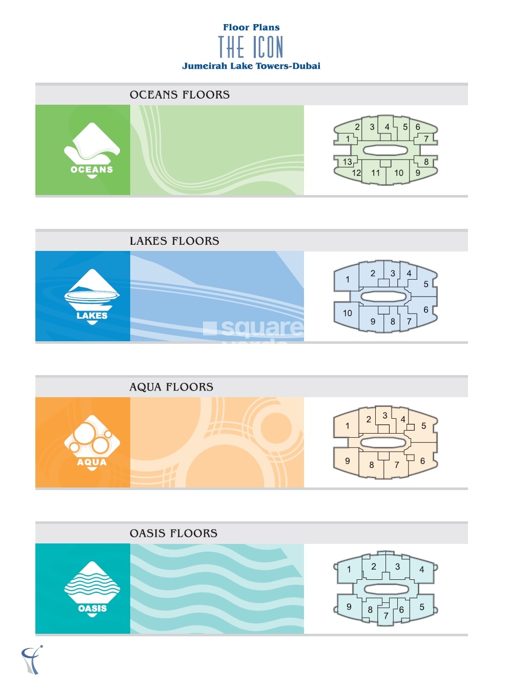 Icon Tower JLT Floor Plans