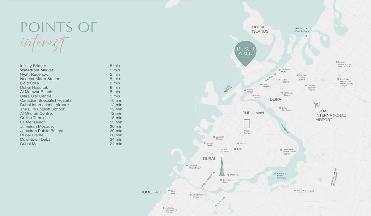 Imtiaz Beach Walk Residence Location Image