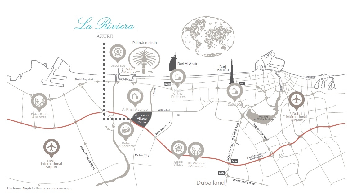 La Riviera Azure Location Image