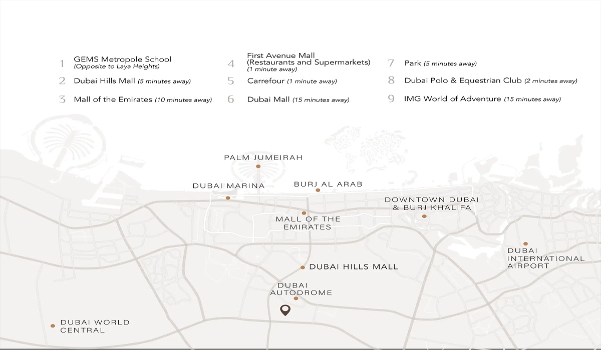 Laya Courtyard Location Image