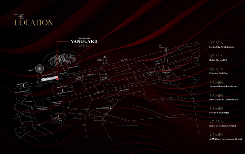 London Franck Muller Vanguard Location Image