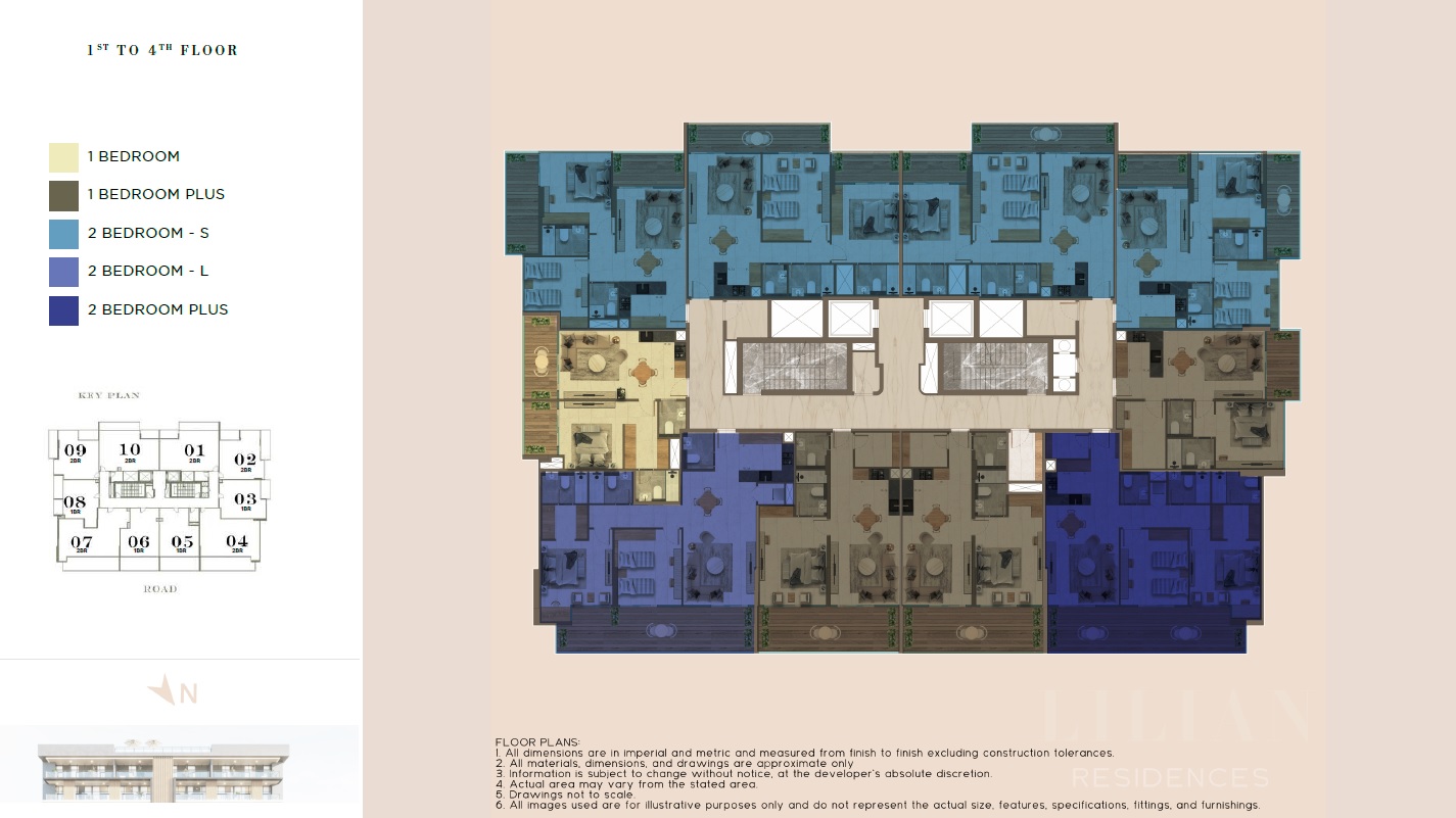 London Lilian Residences Floor Plans