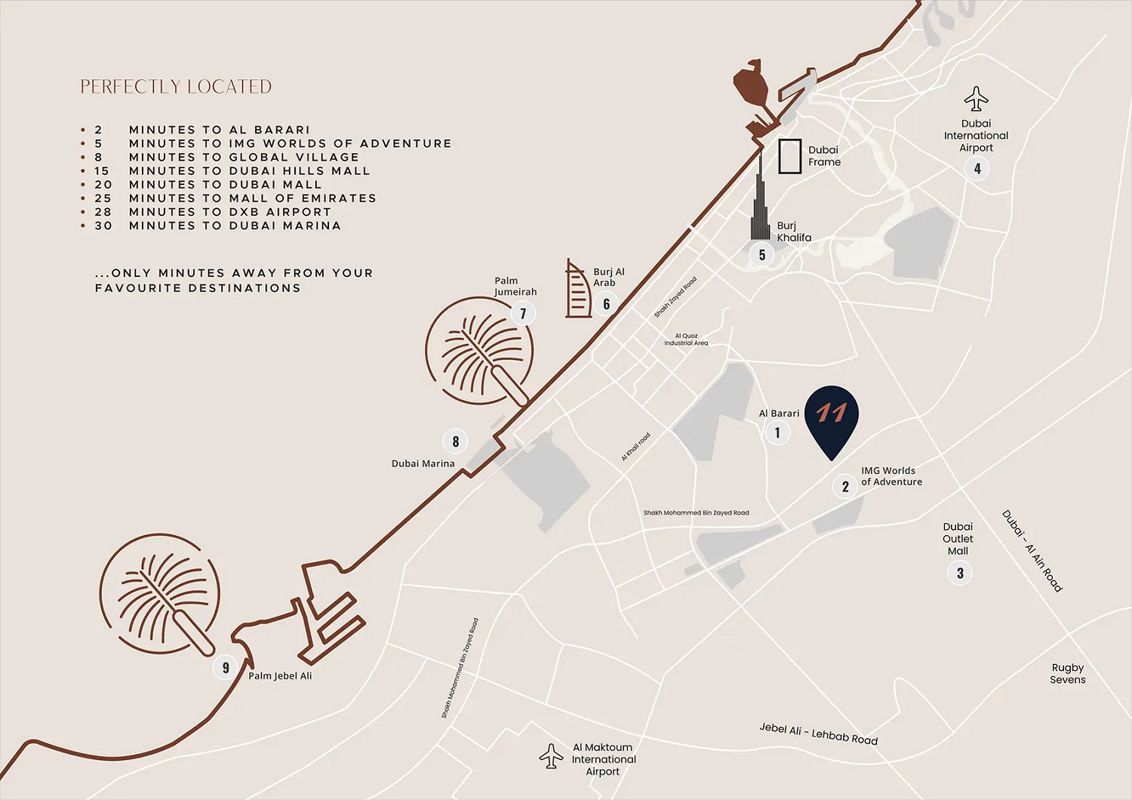 Madar Tulip Oasis 11 Location Image