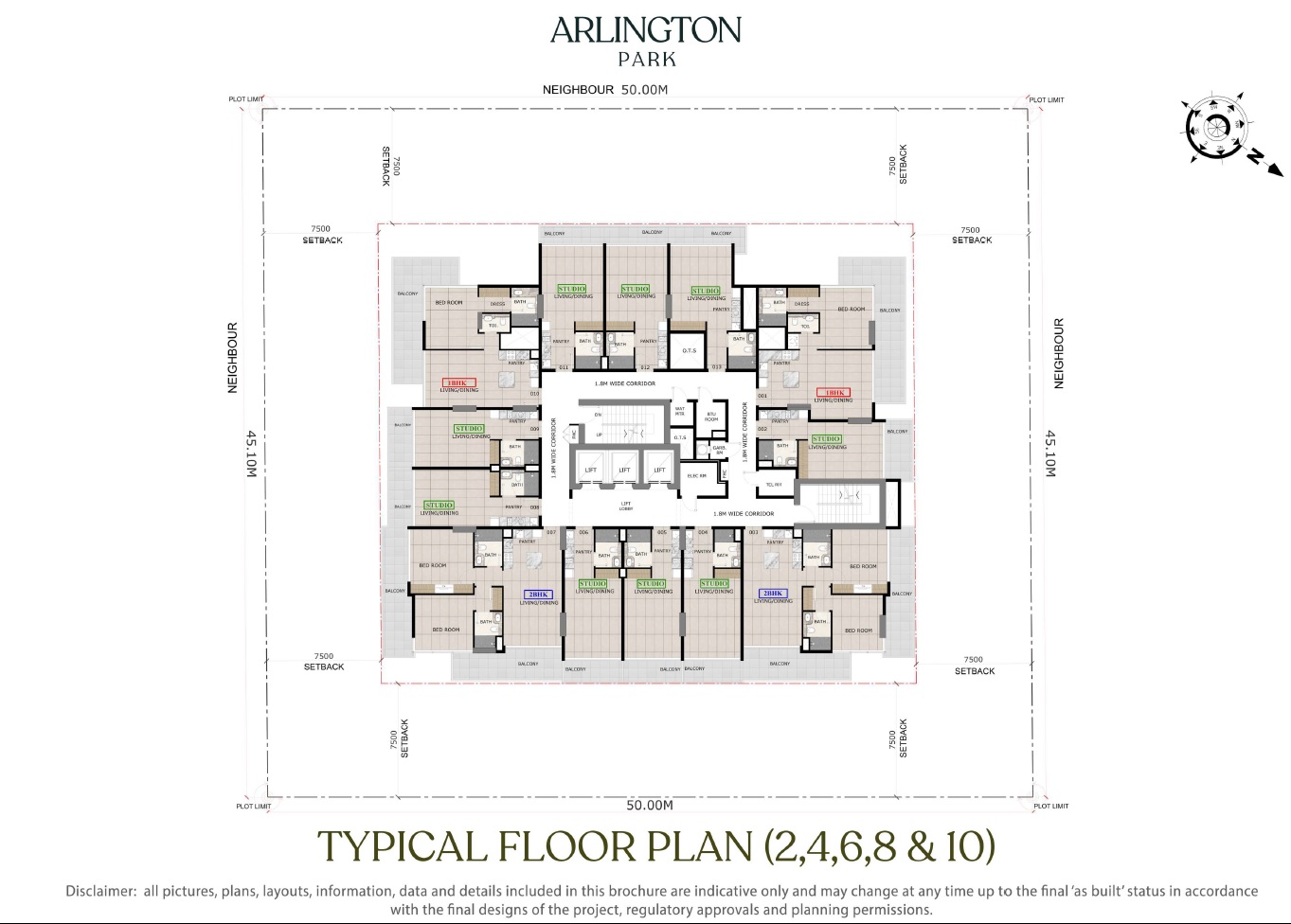 Majid Arlington Park Floor Plans