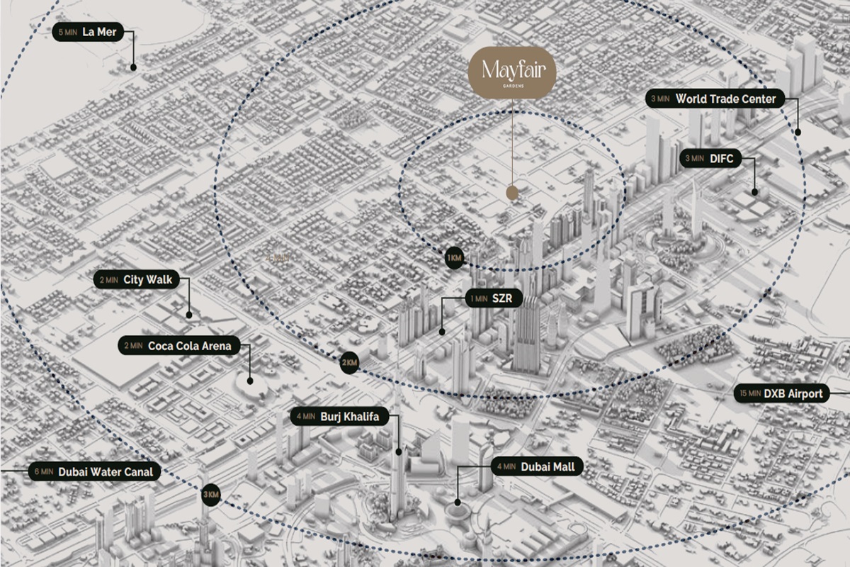 Majid Mayfair Gardens Location Image