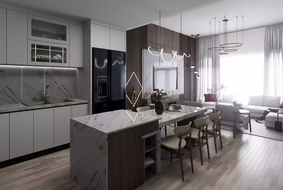 Manjothi M One Tower Apartment Interiors