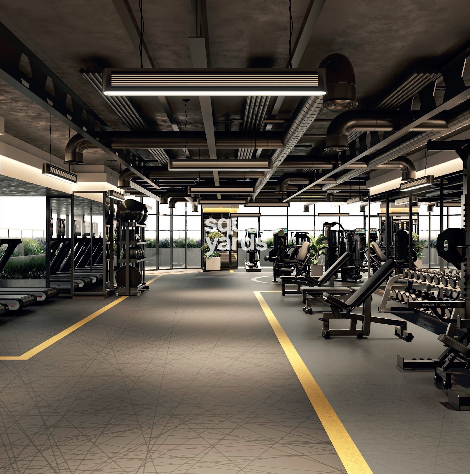 ME DO RE Residential Tower Gymnasium Image