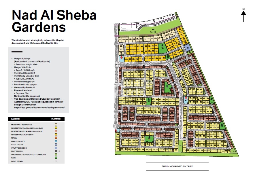 Meraas Nad Al Sheba Gardens Master Plan Image