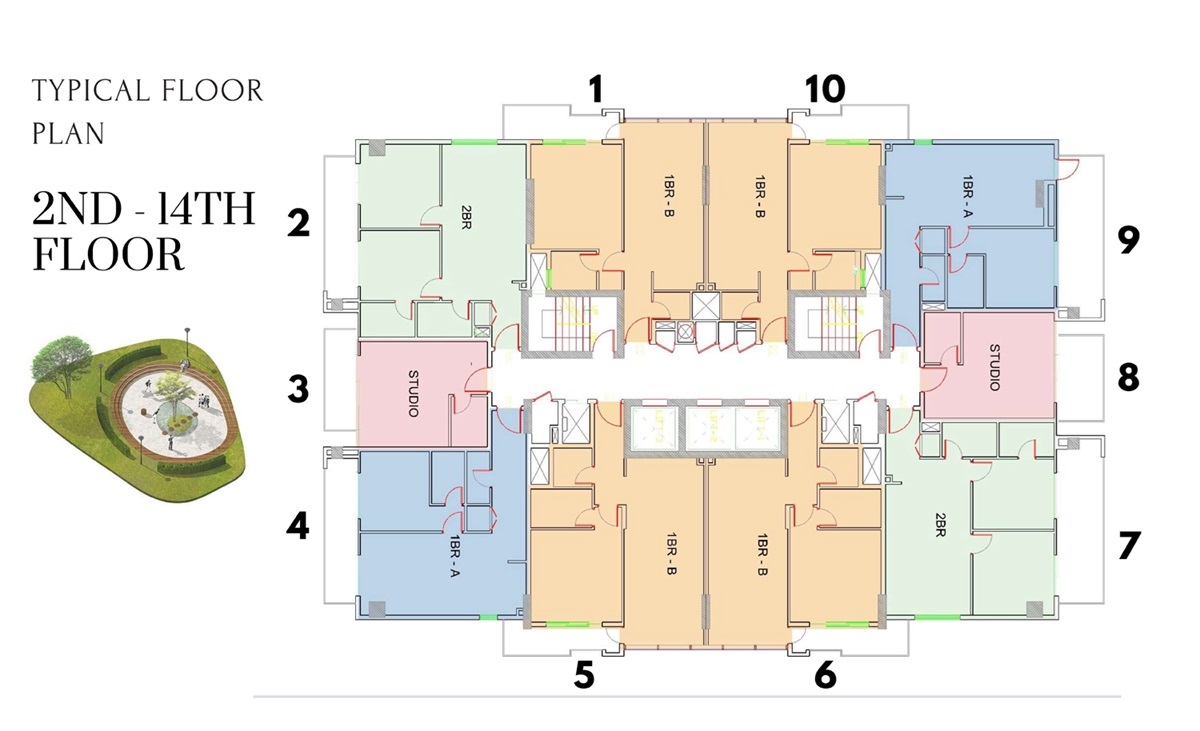 Meteora Park Boulevard Floor Plans