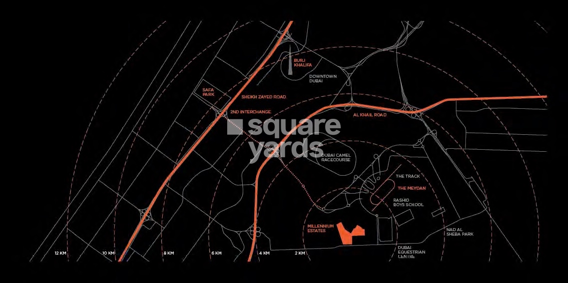 Meydan Millennium Estates Location Image