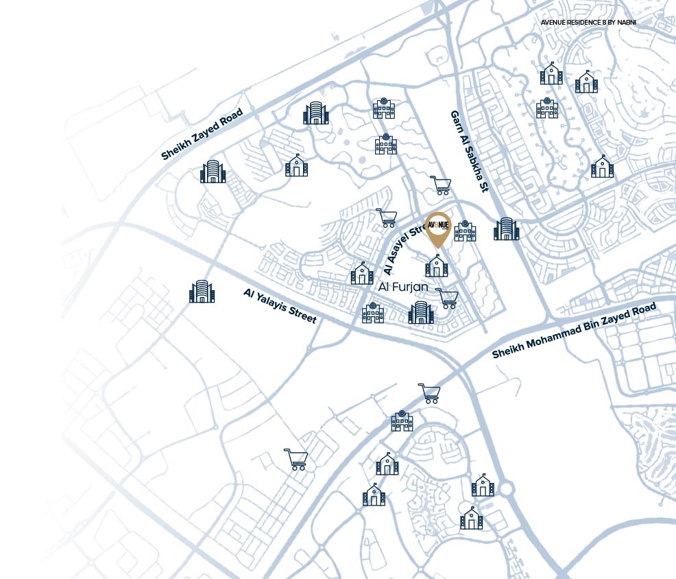 Nabni Avenue Residence 8 Location Image
