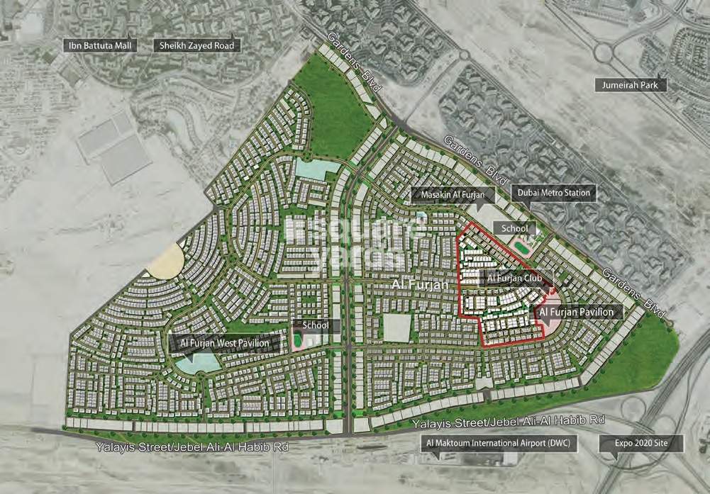 Nakheel Al Furjan Master Plan Image