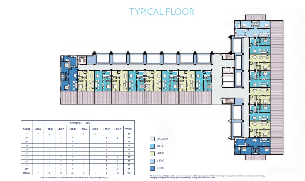 Nakheel Azura Residences Floor Plans