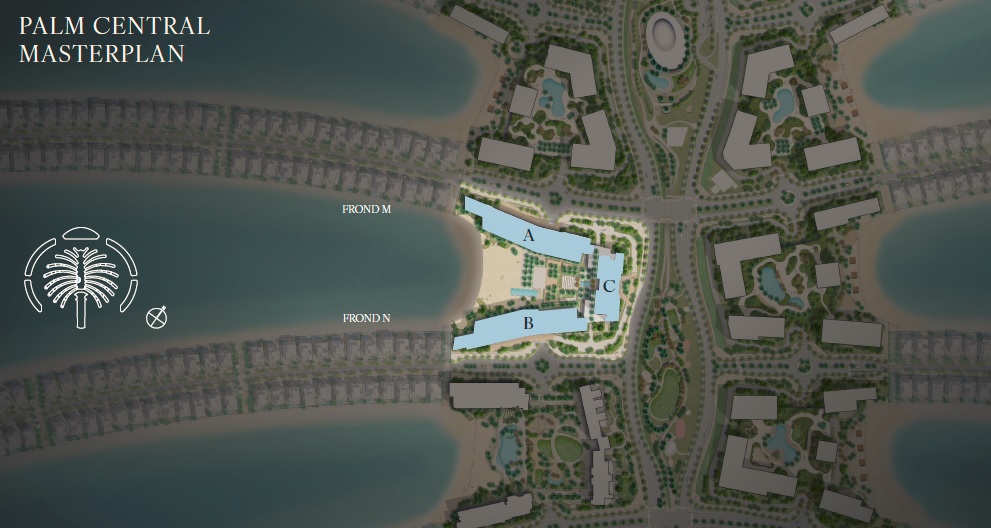 Nakheel Palm Central Private Residences Master Plan Image