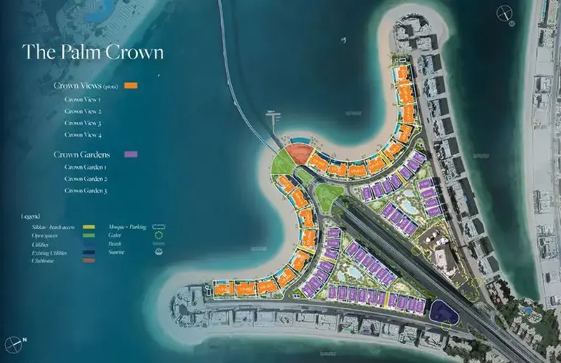 Nakheel The Palm Crown Master Plan Image