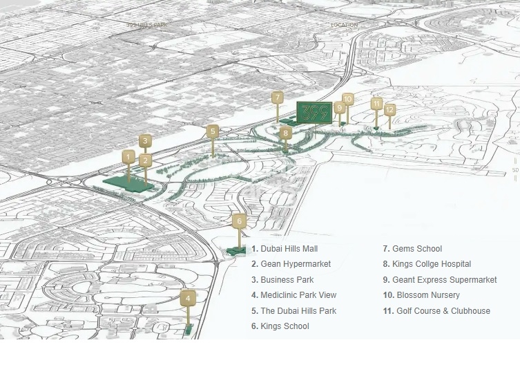 National 399 Hills Park Location Image