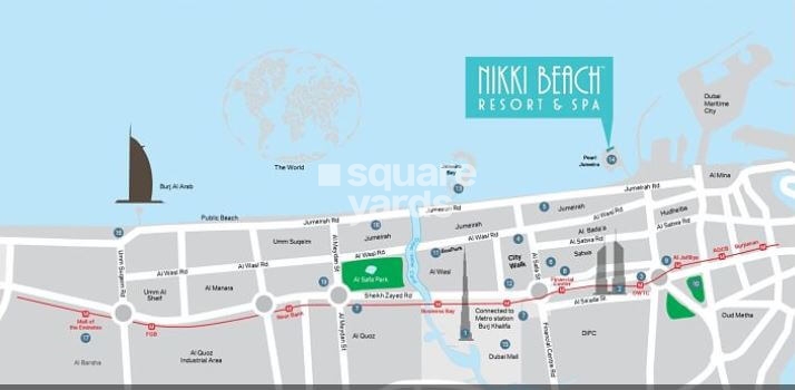 Nikki Beach Residences Location Image