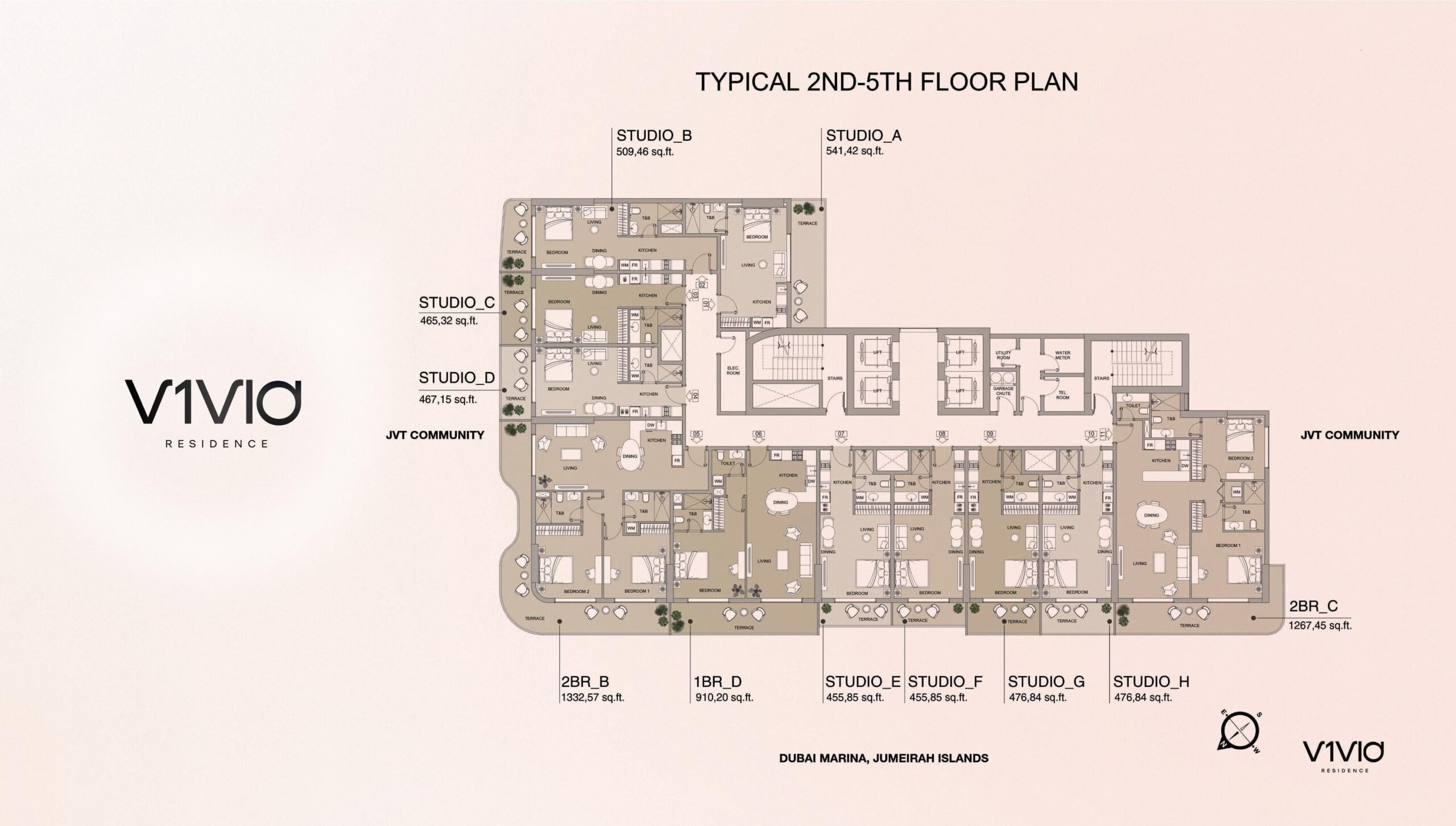 Object 1 V1VID Residence Floor Plans
