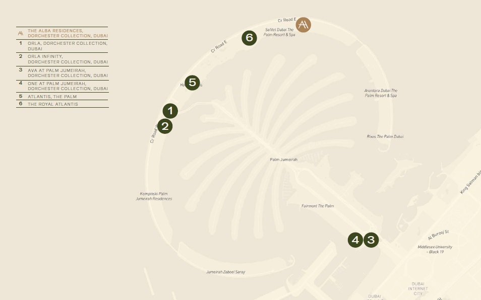 Omniyat The Alba Residences Location Image