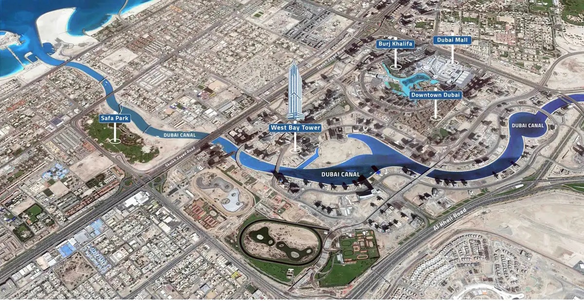 Orion West Bay Tower Location Image