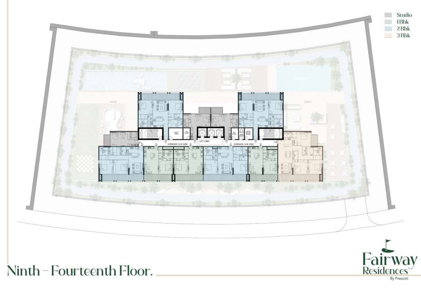 Prescott Fairway Residences Floor Plans