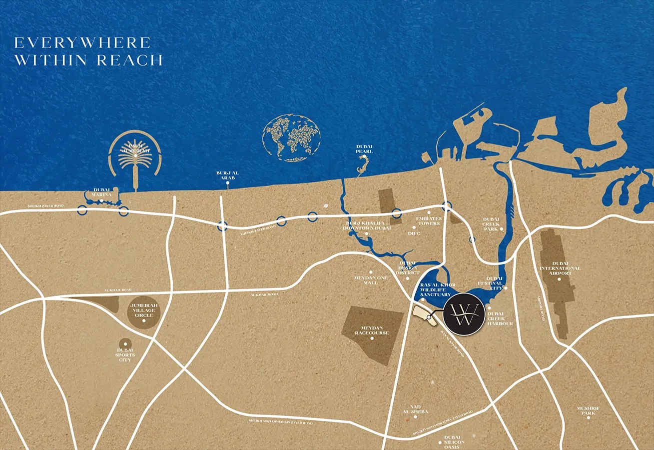 Prestige One The Waterway Location Image